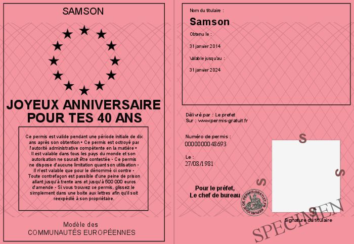 40 Ans Joyeux Anniversaire