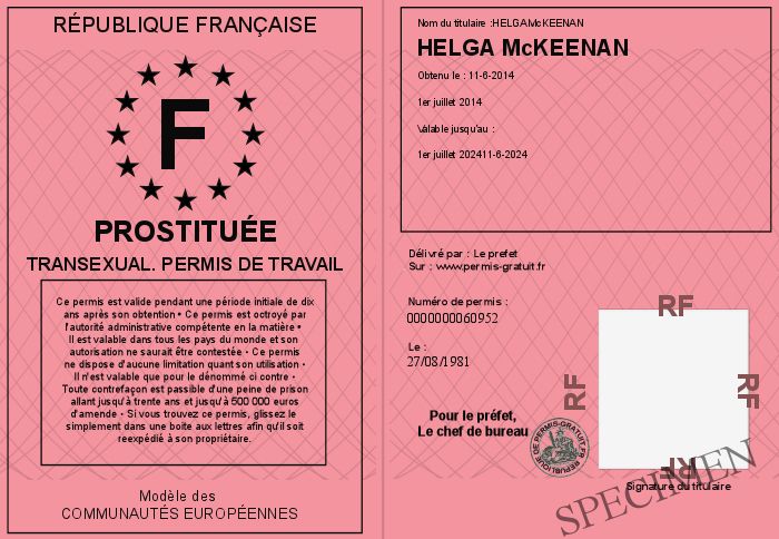 prostituée au travail