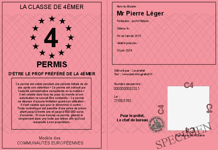 Permis-d-etre-le-prof-prefere-de-la-4emeR