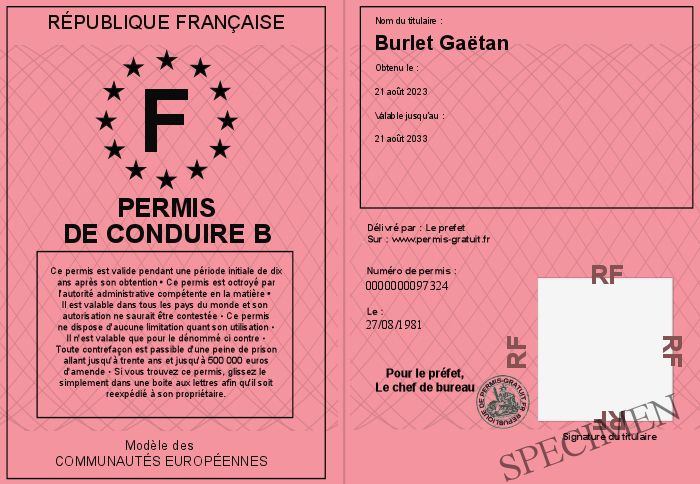 permis poussette